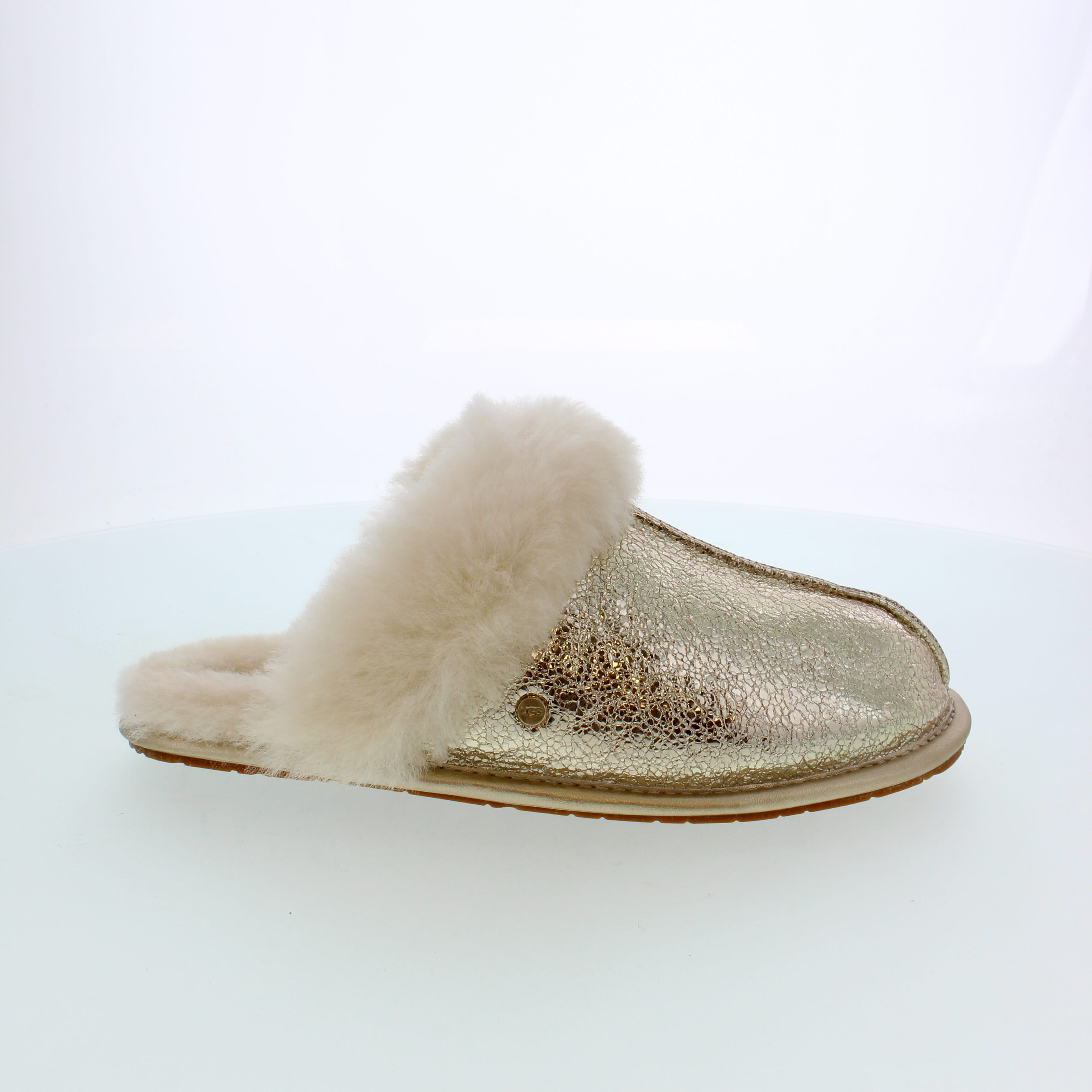 UGG Scuffette II Metallic Sparkle Gold Sole City Shoes